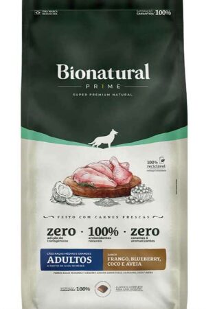 Bionatural Prime - Cão - Adulto - Porte médio e grande - Super Premium - Frango (15kg)