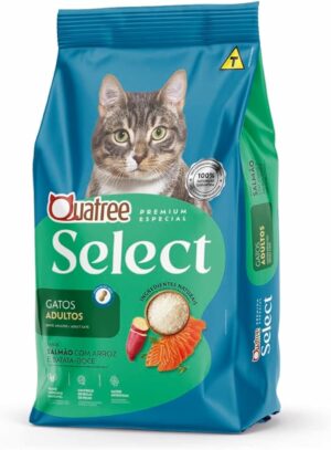 Quatree Select – Gato – Adulto – Premium Especial – Salmão com arroz e batata doce (10,1kg)