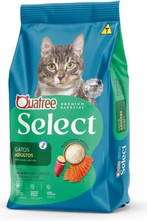 Quatree Select – Gato – Adulto – Premium Especial – Salmão com arroz e batata doce (10,1kg)