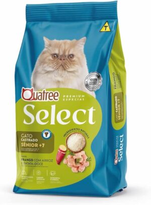 Quatree Select – Gato Castrado +7 – Sênior – Premium Especial – Frango (10,1kg)
