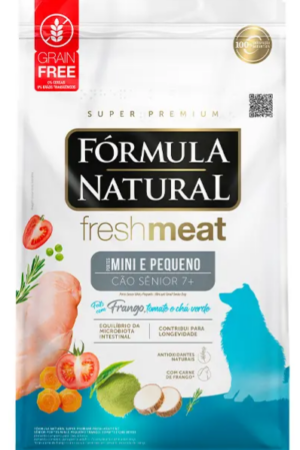 Fórmula Natural Fresh Meat - Cães - Sênior - Porte Pequeno e Mini - Super Premium - Frango, Tomate e Chá Verde (10Kg)