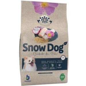 Snow Dog Flores - Cuidados da Pele - Adulto - Porte pequeno - Premium Especial - Rosa mosqueta, peixe branco, pitaya, quinoa (15kg)