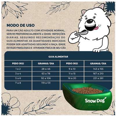 Snow Dog Flores- Adulto - Porte Pequeno - Cuidado da Pele - Flor de Rosa Mosqueta, Peixe Branco, Pitaya e Quinoa (10,1Kg) - Imagem 10