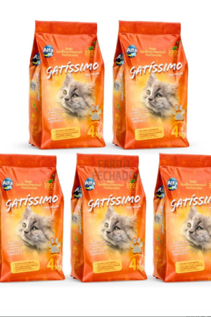 Areia Higiênica Gatíssimo c/ perfume - Fardo com 5 unidades de 4kg
