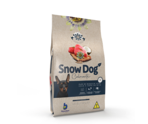 Snow Dog Flores-Calmante- Adulto- Porte Pequeno- Flor de Maracujá, Atum, Coco e Grão de Bico (10Kg)
