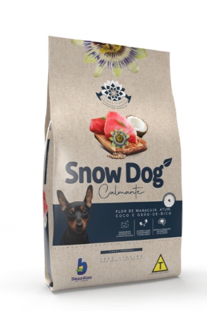Snow Dog Flores-Calmante- Adulto- Porte Pequeno- Flor de Maracujá, Atum, Coco e Grão de Bico (10Kg)