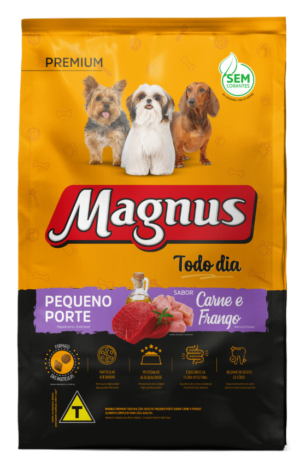 Magnus Todo Dia - Cão - Adulto- Porte Pequeno- Carne e Frango (15Kg)