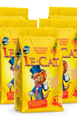 Areia Higiênica Le Cat - Fardo com 5 unidades de 4kg