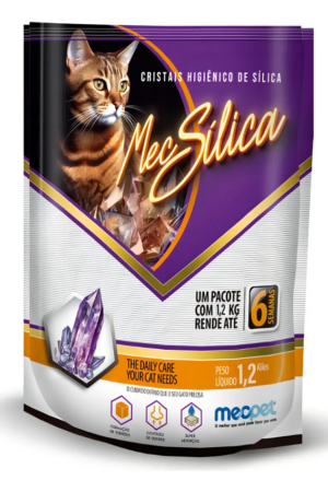 Areia Higiênica Sílica MEC Cristal - 1,2Kg