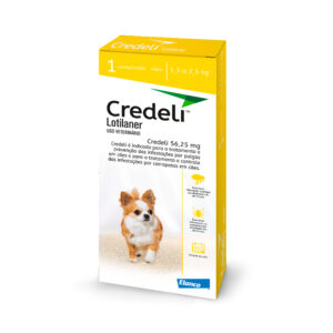 Credeli Tab Antipulgas 56.25mg- 1,3 a 2,5Kg- 1 dose