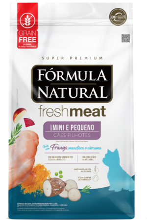 Fórmula Natural Fresh Meat- Cão Filhote- Porte Mini e Pequeno - Frango, Mandioca e Cúrcuma - 2,5Kg