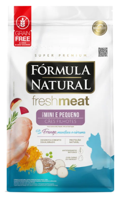 Fórmula Natural Fresh Meat- Cão Filhote- Porte Mini e Pequeno - Frango, Mandioca e Cúrcuma - 2,5Kg