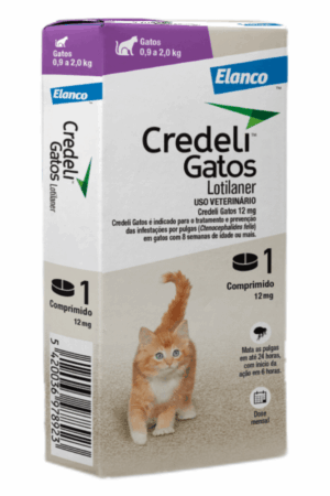 Credeli Tab Gato-1 Dose-12mg ( 0,9 a 2,0Kg)