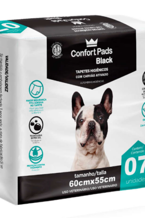 Tapete Higiênico Confort Pads Black - 55X60cm - 30 unidades