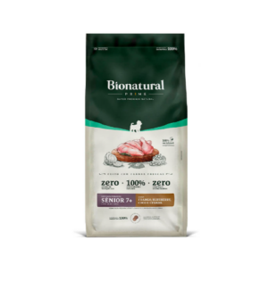 Bionatural Prime- Cães Raça Pequena- Sênior 7+ Frango, Blueberry, Coco e Cevada (10,1Kg)