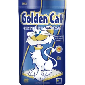 Areia Higiênica Golden Cat - Fardo com 5 unidades de 4kg
