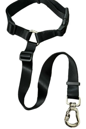 Cinto de Segurança Pet - Nylon Preto 85cm