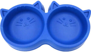 Comedouro Duplo - Gatinho Azul