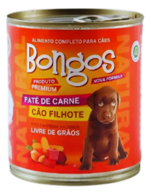 Patê Enlatado Cão Filhote - Bongos Carne 280g