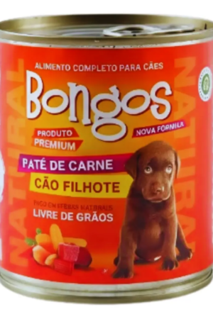 Patê Enlatado Cão Filhote - Bongos Carne 280g