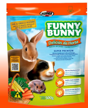 Ração Funny Bunny Delicias da Horta 500g