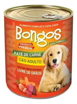 Patê Enlatado Cão Adulto Bongos - Carne 280g