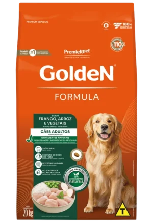 Golden Fórmula – Cão – Adulto – Raça Média e Grande – Premium Especial – Frango, Arroz e Vegetais (15kg)