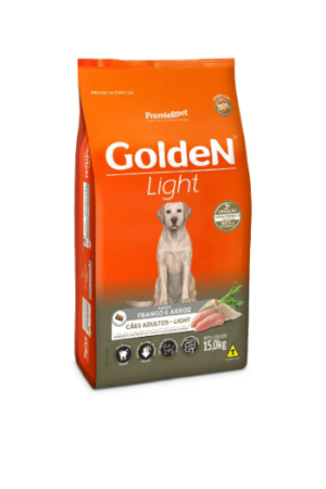 Golden Fórmula Light - Cão Adulto - Raça Média e Grande - Premium Especial - Frango e arroz (15kg)