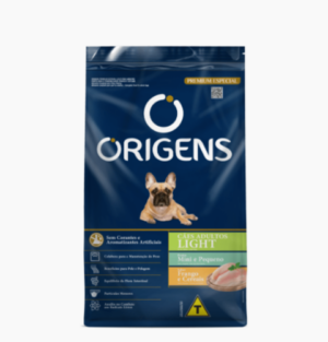 Origens Light – Cão – Adulto – Porte Mini e Pequeno – Premium Especial – Frango e cereais (10kg)