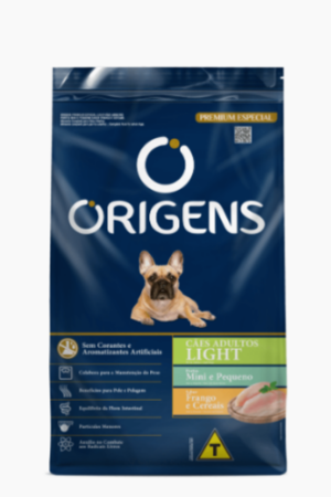 Origens Light – Cão – Adulto – Porte Mini e Pequeno – Premium Especial – Frango e cereais (10kg)
