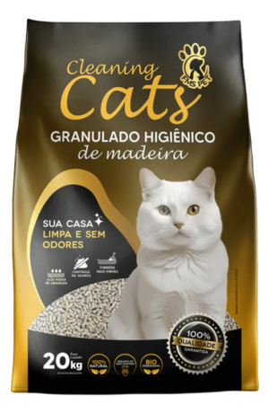 Granulado Higiênico de Madeira Cleaning Cats (20Kg)