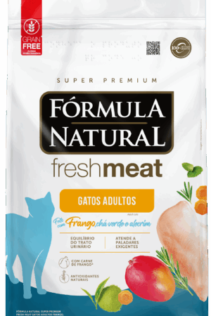 Fórmula Natural Fresh Meat – Gato – Adulto – Super Premium – Frango, Chá Verde e Alecrim (10kg)