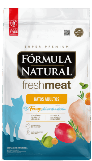 Fórmula Natural Fresh Meat – Gato – Adulto – Super Premium – Frango, Chá Verde e Alecrim (10kg)
