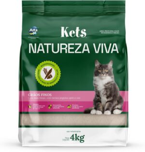 Areia Ketz Natureza Viva - Grãos Finos - 4Kg