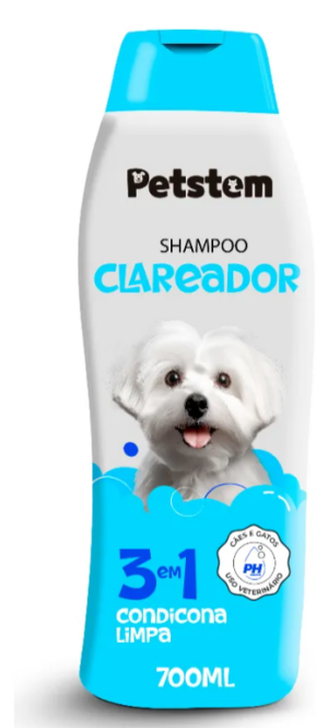 Shampoo Clareador 3 em 1 Petstem - 700ml