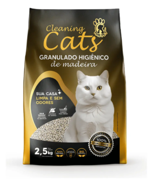 Granulado Higiênico de Madeira Cleaning Cats (2,5Kg)