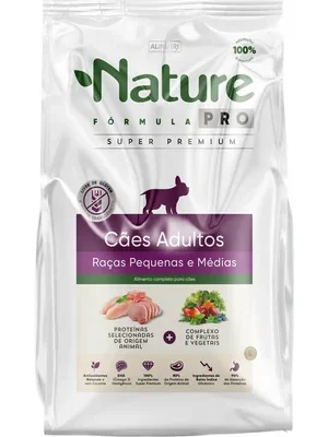Nature Fórmula Pró – Cão – Adulto – Porte pequeno e médio – Super Premium (15kg)