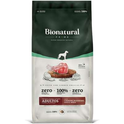 Bionatural Prime - Cão - Adulto - Porte Grande e Gigante - Super Premium - Cordeiro (15kg)