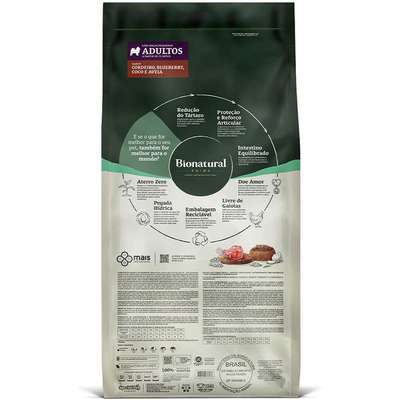 Bionatural Prime - Cão - Adulto - Porte Pequeno - Super Premium - Cordeiro (15kg) - Imagem 2
