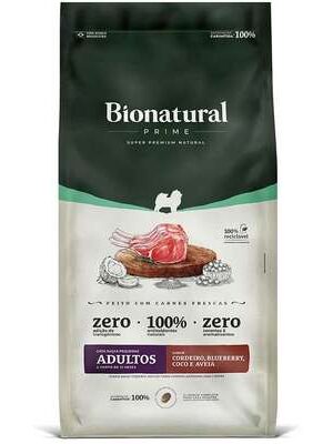 Bionatural Prime - Cão - Adulto - Porte Pequeno - Super Premium - Cordeiro (15kg)