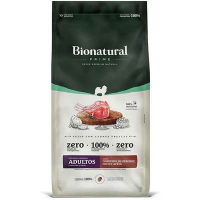 Bionatural Prime - Cão - Adulto - Porte Pequeno - Super Premium - Cordeiro (15kg)